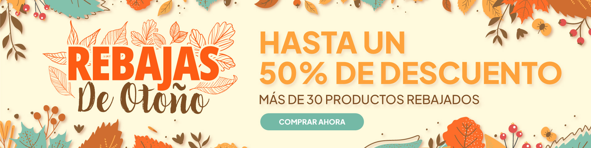 Rebajas de otoño - hasta un 50% de descuento - más de 30 productos rebajados