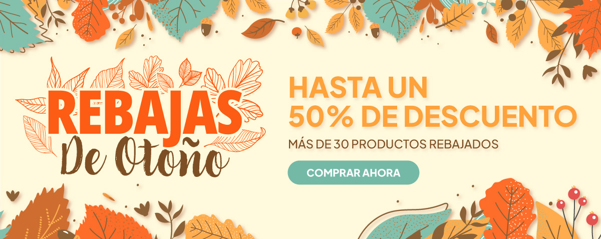 Rebajas de otoño - hasta un 50% de descuento - más de 30 productos rebajados