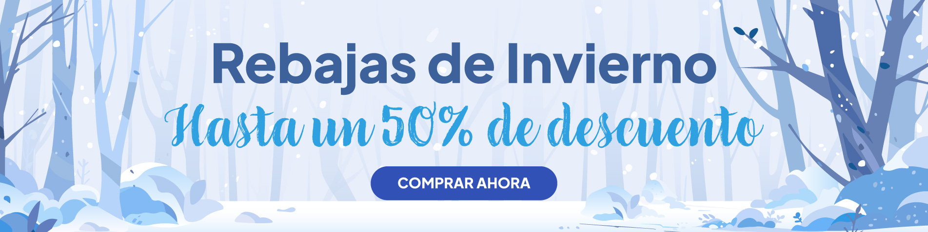 Rebajas de Invierno. Hasta un 50% de descuento. Comprar ahora