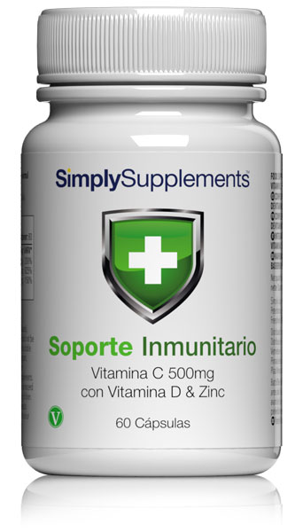 Soporte Inmunitario con Vitamina C, Vitamina D y Zinc