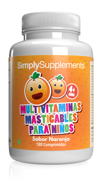 Multivitaminas Masticables para Niños (sabor naranja)