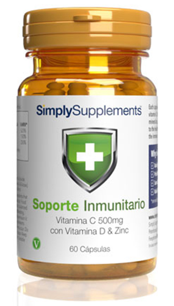 Soporte Inmunitario con Vitamina C, Vitamina D y Zinc