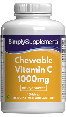 Vitamina C Masticable 1000mg - Sabor Naranja