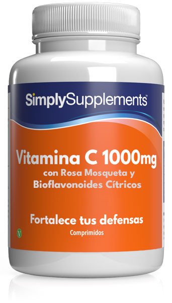 Vitamina C 1000mg con Rosa Mosqueta y Bioflavonoides Cítricos