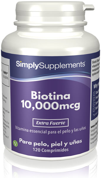 Suplementos Biotina 10,000mcg | Simply Supplements